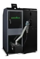 Твердотопливный котел Sakovich PELLET UNIVERSAL 20 кВт Цена за комплект (Теплообменник, горелка Kipi, бункер Bio)